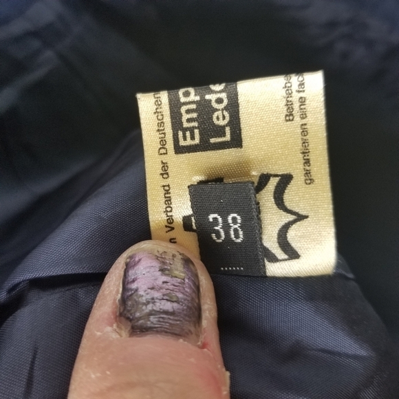 Vtg 80s blue suede trousers pants - Picture 7 of 13